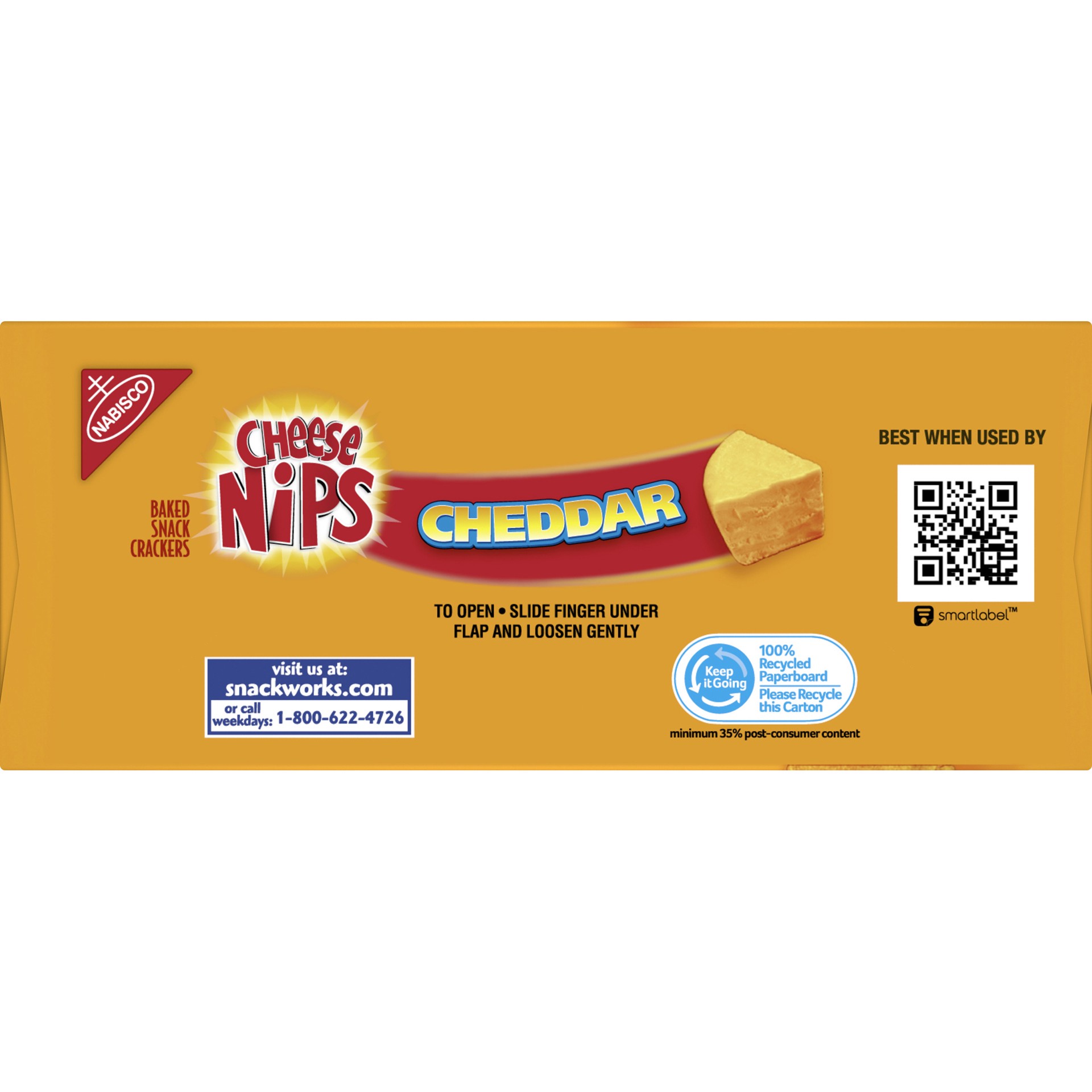 slide 5 of 5, Cheese Nips Crackers Baked Snack Cheddar, 7.01 oz