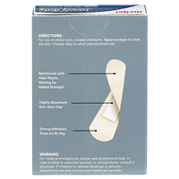 slide 7 of 9, Meijer Plastic Waterproof Bandages 1"x3", 20 ct