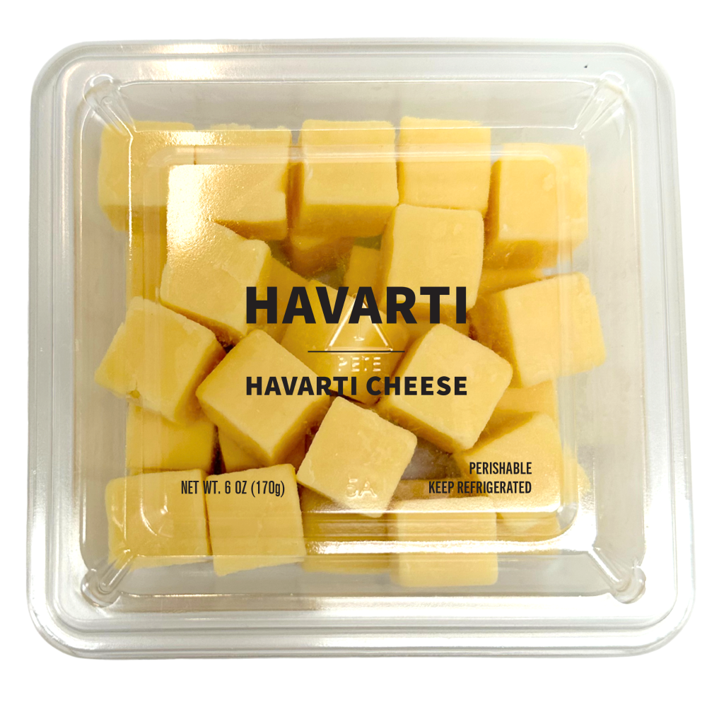 slide 1 of 4, Uppercut Cubed Havarti Cheese, 6 oz