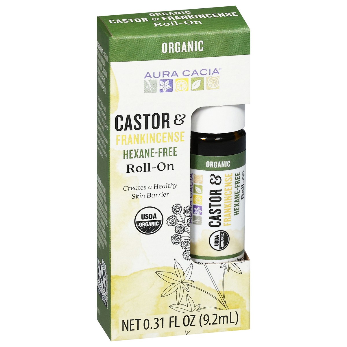 slide 4 of 4, Aura Cacia Hexane-Free Roll-On Castor & Frankincense 0.31 fl oz, 0.31 fl oz