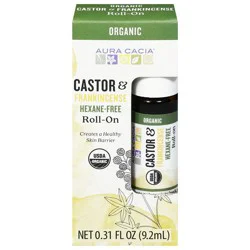 Aura Cacia Hexane-Free Roll-On Castor & Frankincense 0.31 fl oz