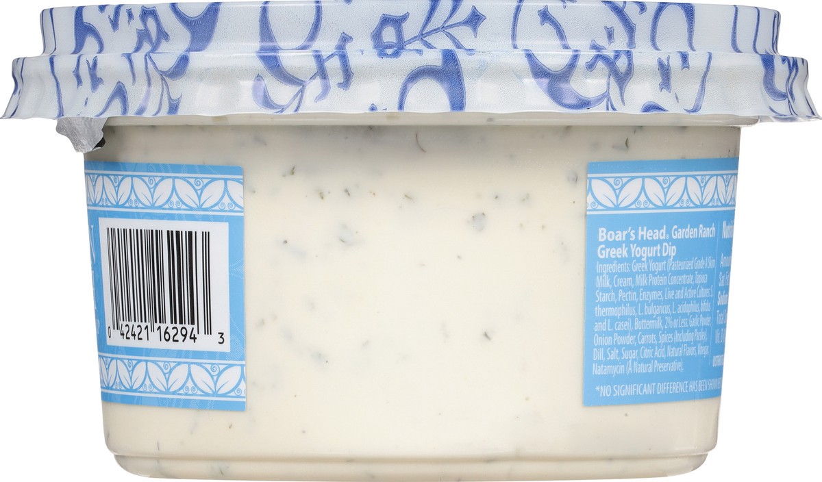 slide 11 of 14, Boar's Head Garden Ranch Greek Yogurt Dip, 12 oz