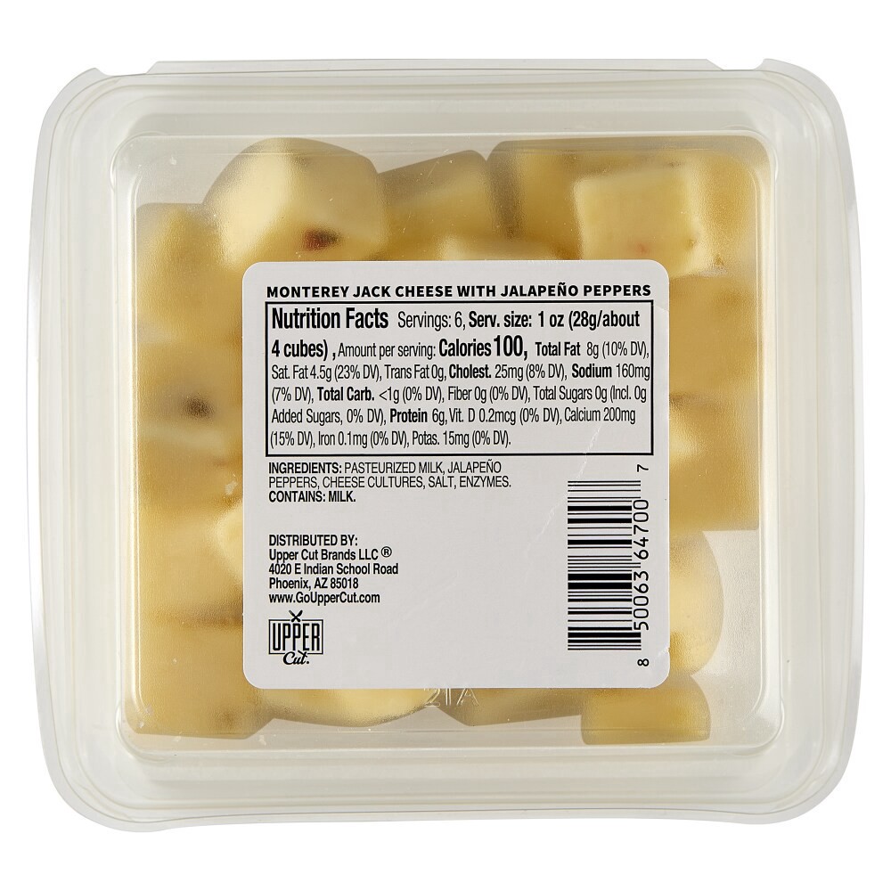 slide 3 of 5, Uppercut Cubed Pepper Jack Cheese, 6 oz