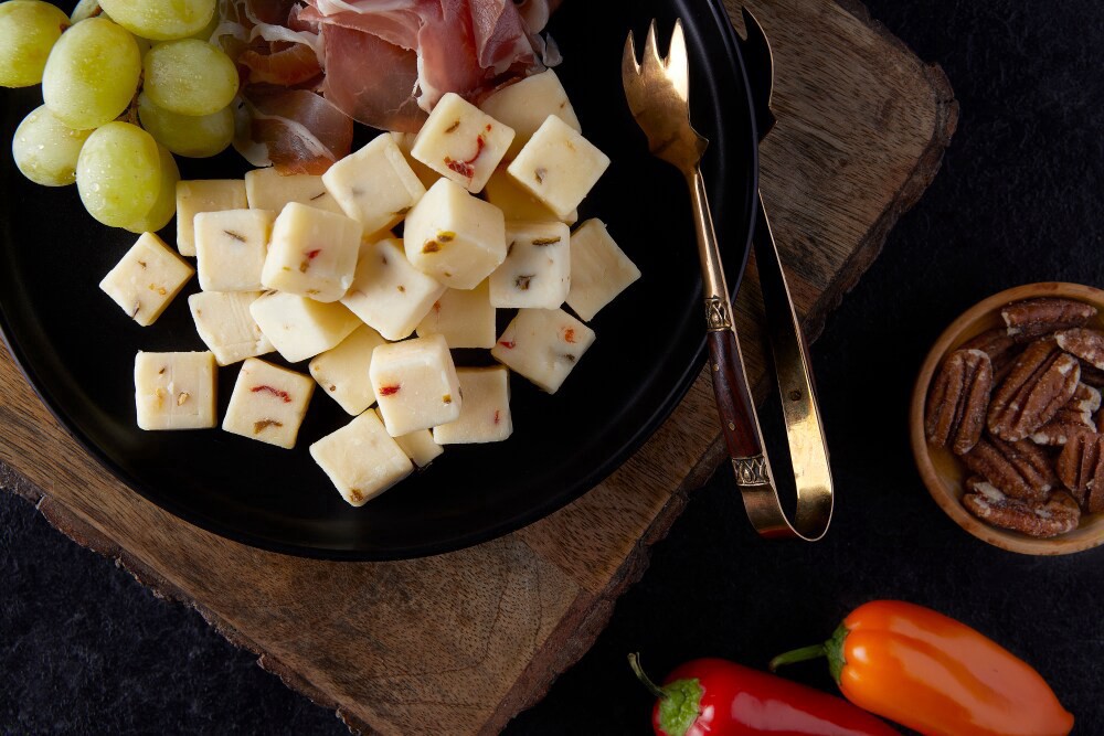 slide 5 of 5, Uppercut Cubed Pepper Jack Cheese, 6 oz