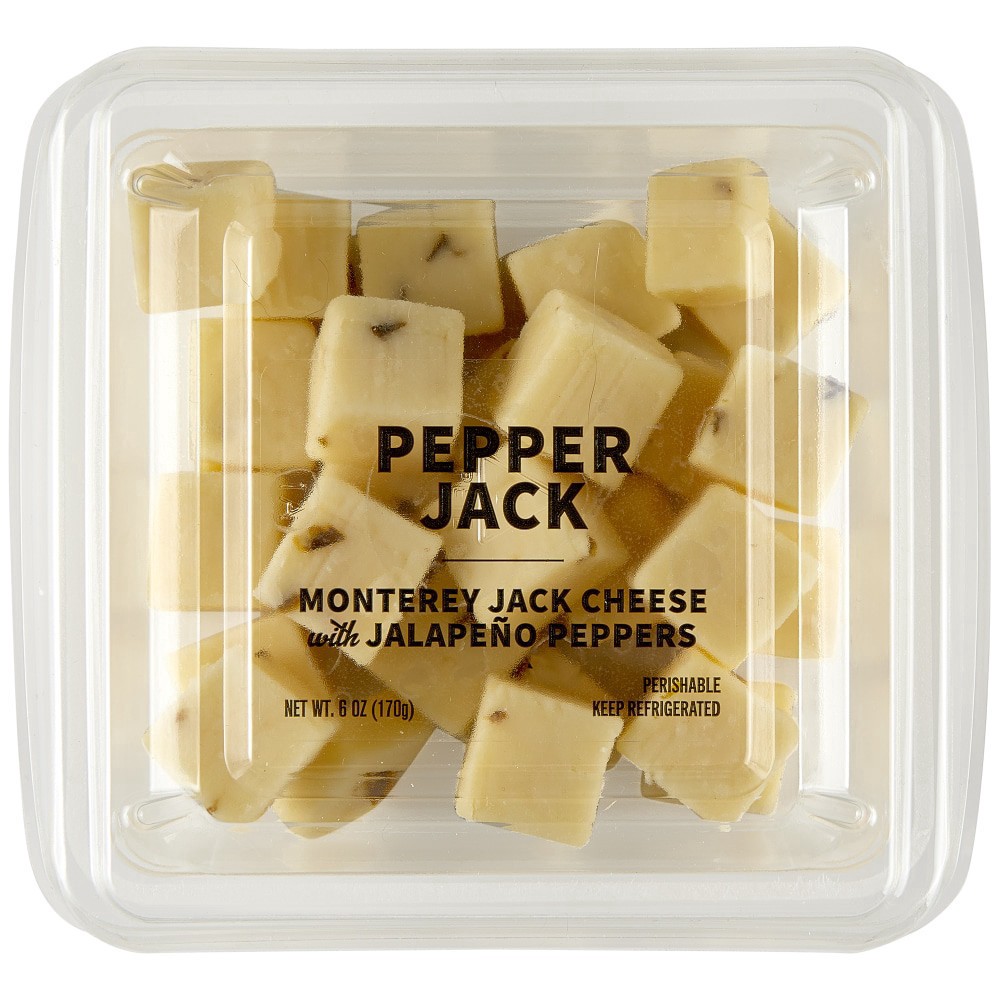 slide 2 of 5, Uppercut Cubed Pepper Jack Cheese, 6 oz