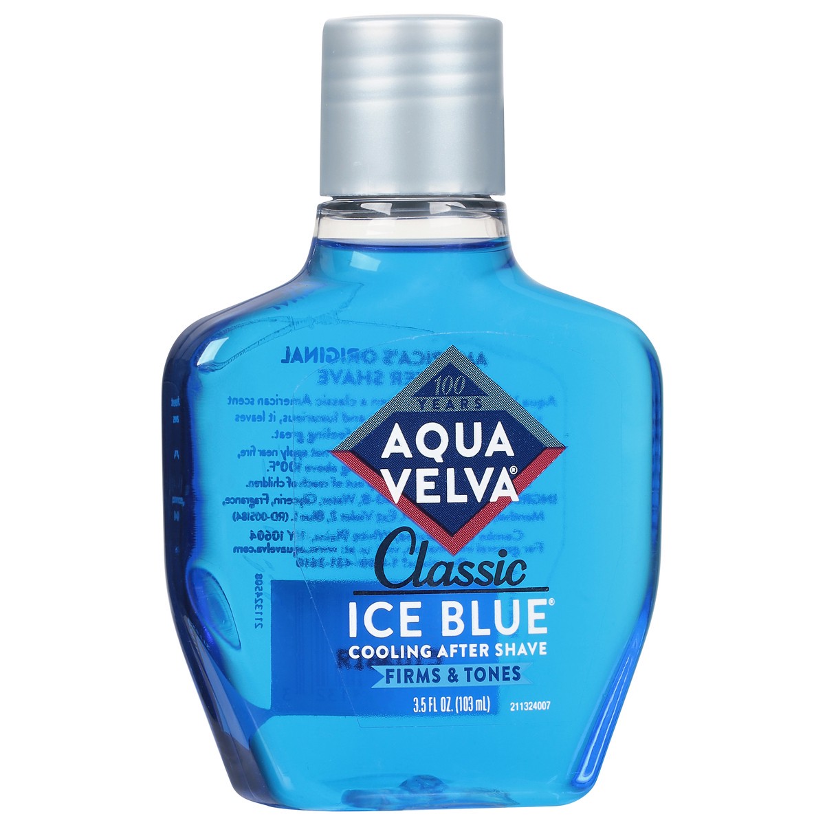 slide 5 of 9, Aqua Velva Classic Ice Blue Firms & Tones Cooling After Shave 3.5 fl oz, 3.50 ct