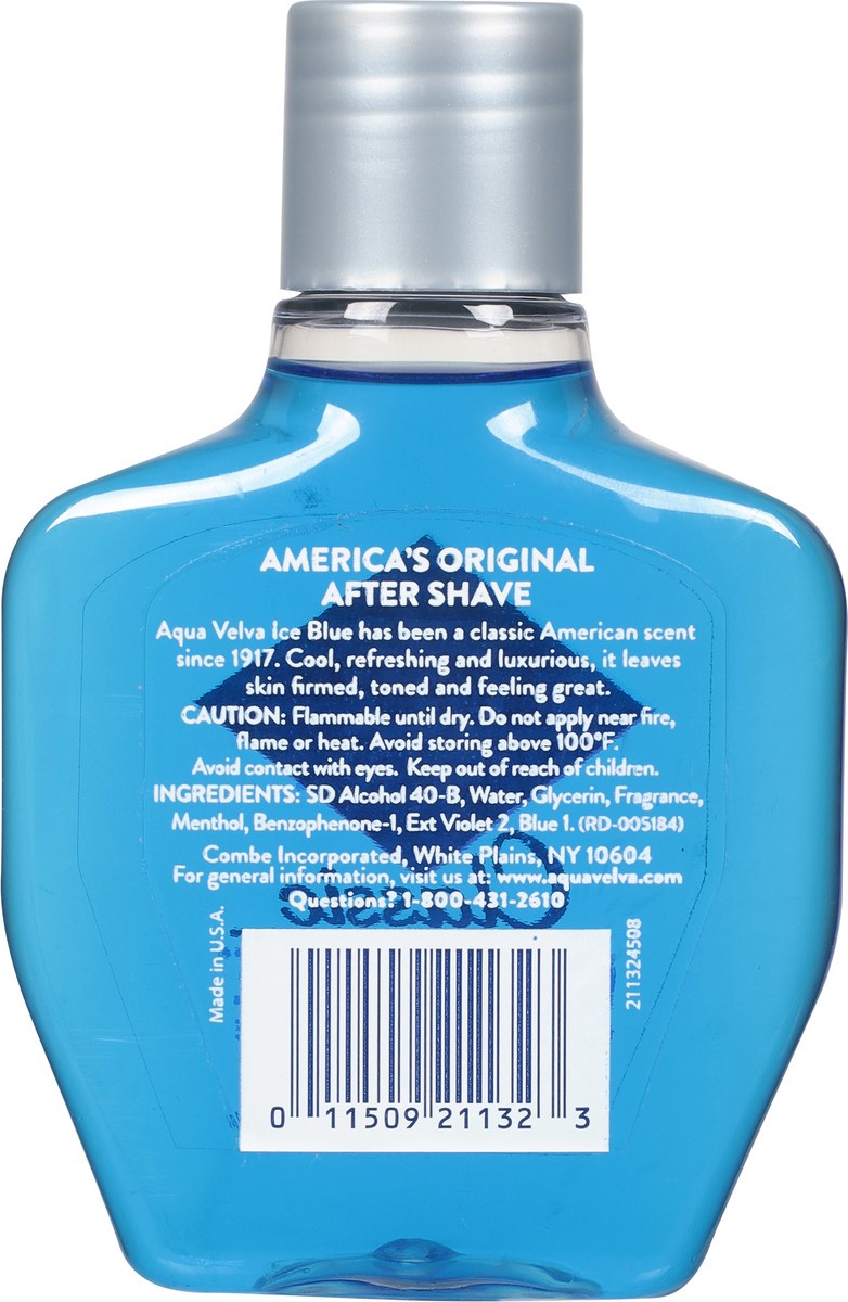 slide 9 of 9, Aqua Velva Classic Ice Blue Firms & Tones Cooling After Shave 3.5 fl oz, 3.50 ct