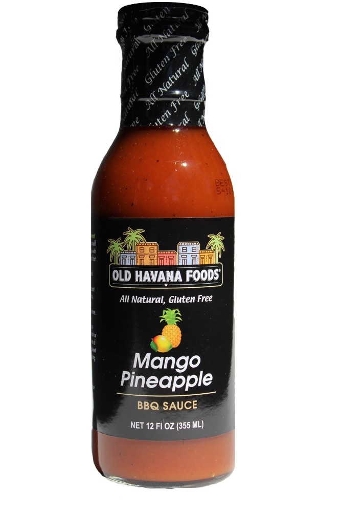 slide 1 of 1, Old Havana Foods Mango Pineapple Bbq Sauce, 12 fl oz