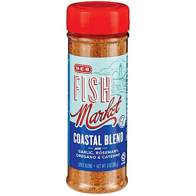 slide 1 of 1, H-E-B Select Ingredients Fish Market Coastal Blend Seasoning, 3 oz