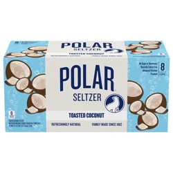 Polar Seltzer, Toasted Coconut - 8 pk 12 oz