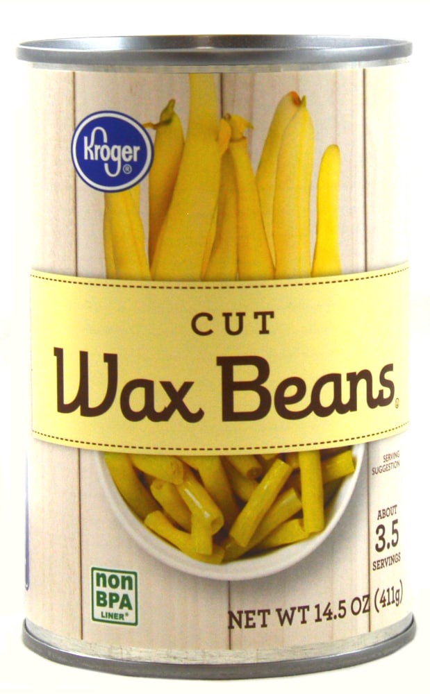 slide 1 of 6, Kroger Cut Wax Beans, 14.5 oz