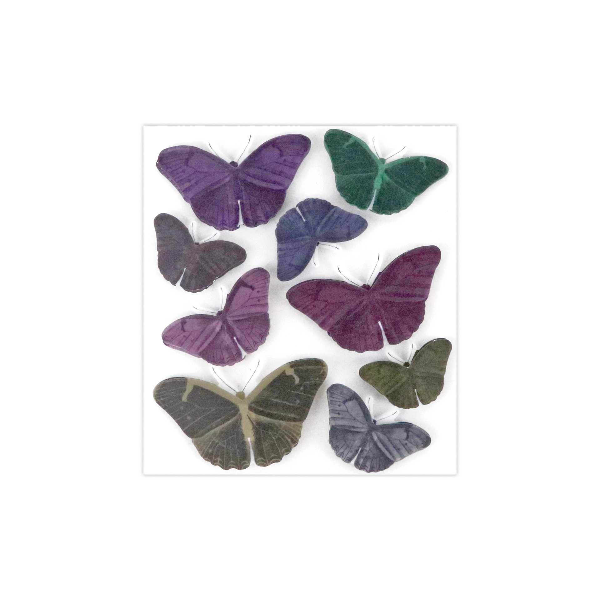 slide 3 of 4, Butterfly Vellum Stickers By Recollections, 1.28 in to 1.9 in