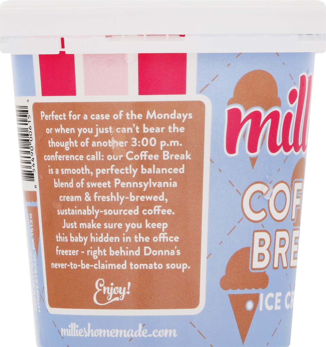 slide 6 of 10, Millie's Coffee Break Ice Cream 1 pt, 1 pt