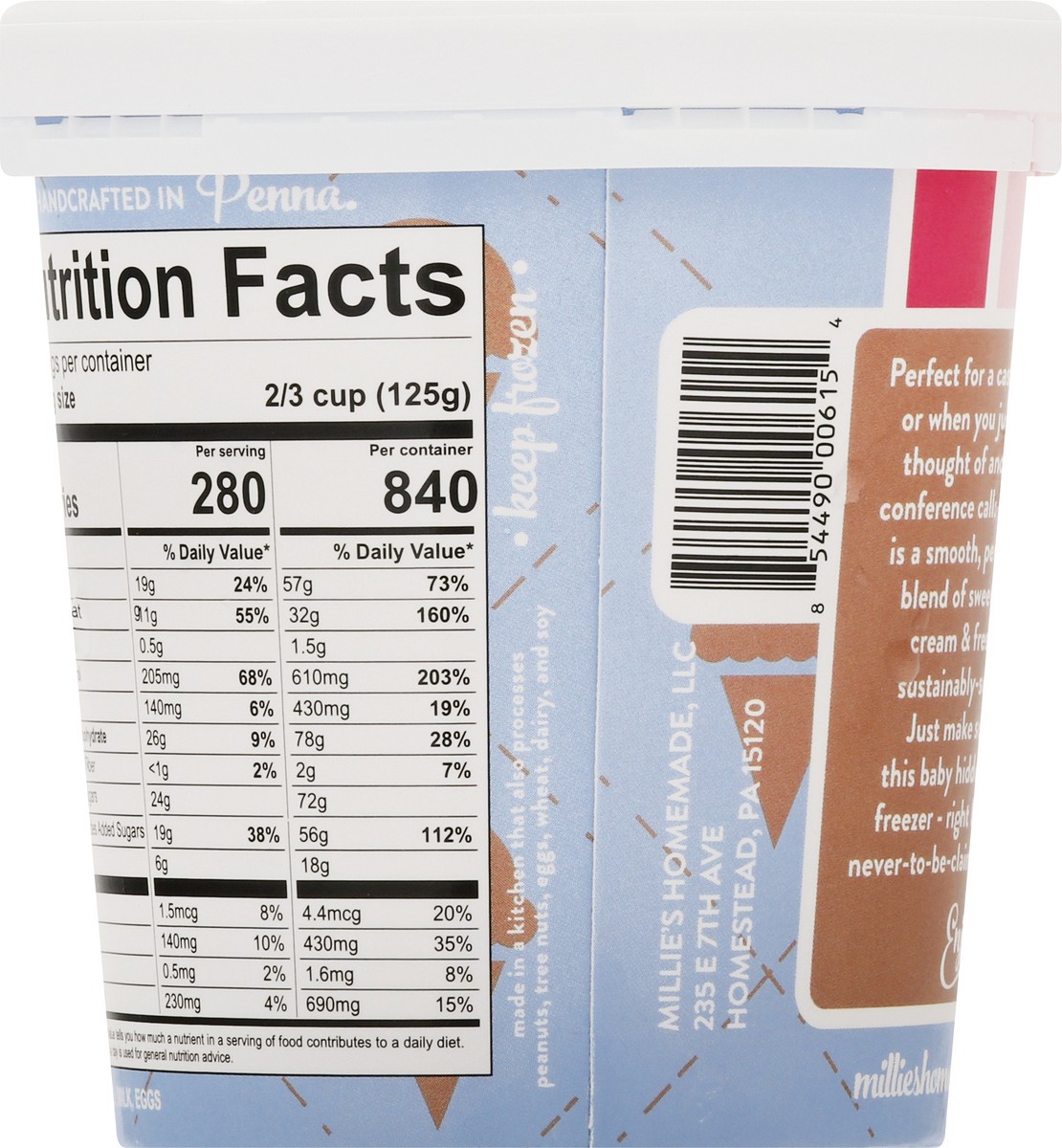 slide 4 of 10, Millie's Coffee Break Ice Cream 1 pt, 1 pt