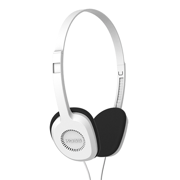 slide 1 of 2, Koss KPH8W On-Ear Headphones, White, 1 ct