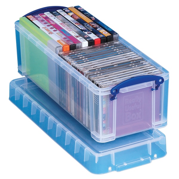 slide 1 of 1, Really Useful Boxes Really Useful Box Plastic Storage Box, Clear, 6.5 liter; 17 1/2 in x 7 in x 6 1/4 in