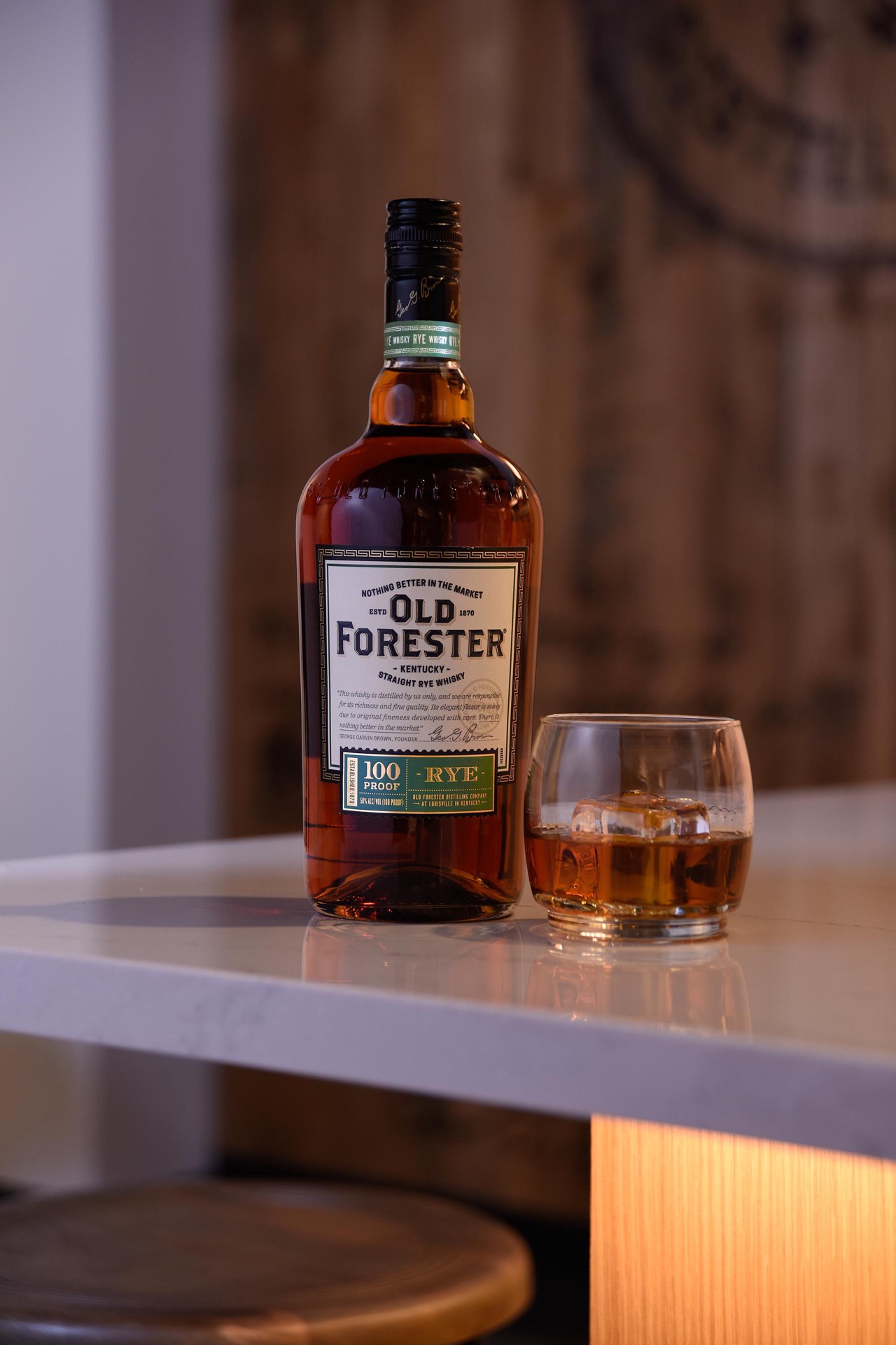 slide 2 of 5, Old Forester Kentucky Straight Rye Whisky, 750 mL Bottle, 100 Proof, 750 ml