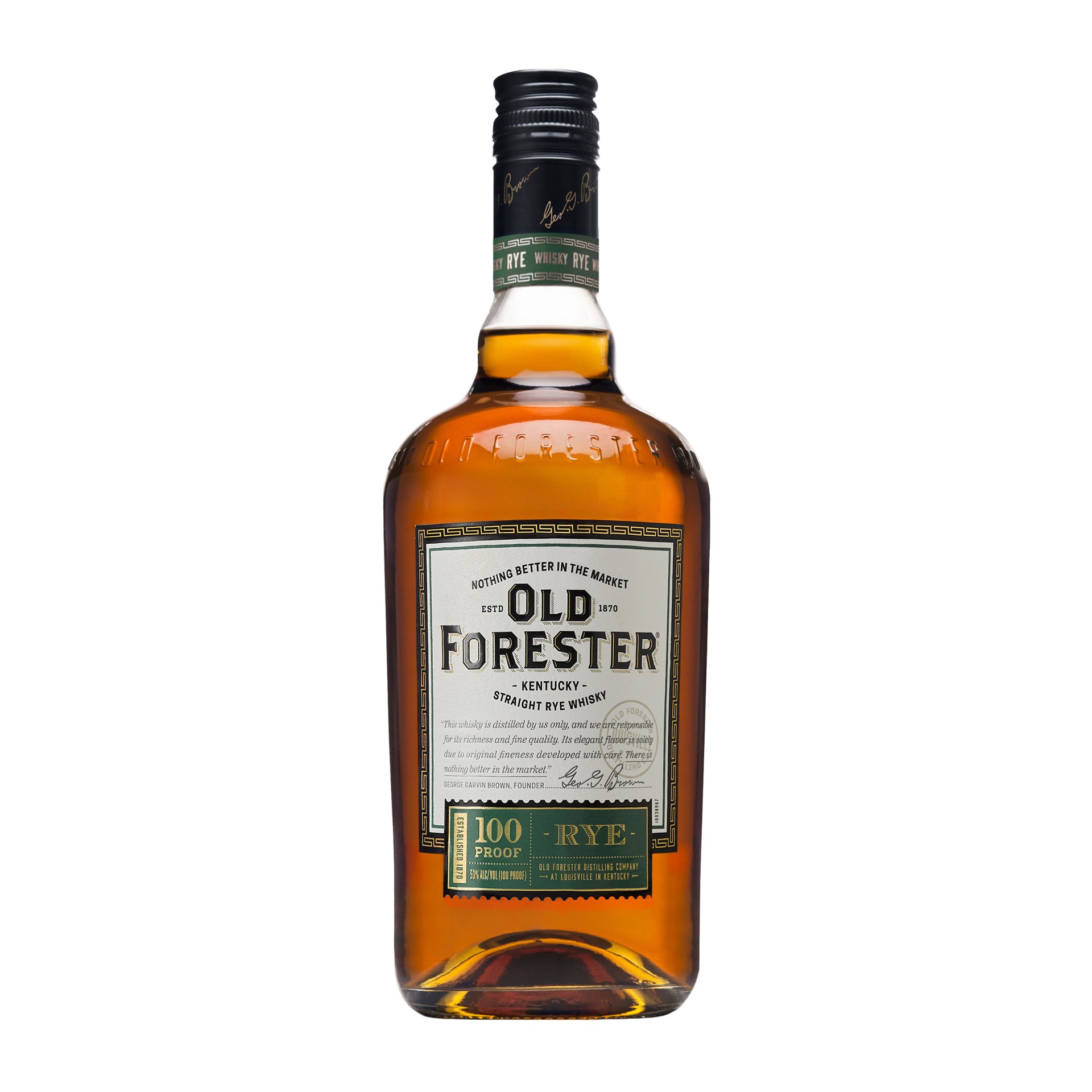 slide 1 of 5, Old Forester Kentucky Straight Rye Whisky, 750 mL Bottle, 100 Proof, 750 ml