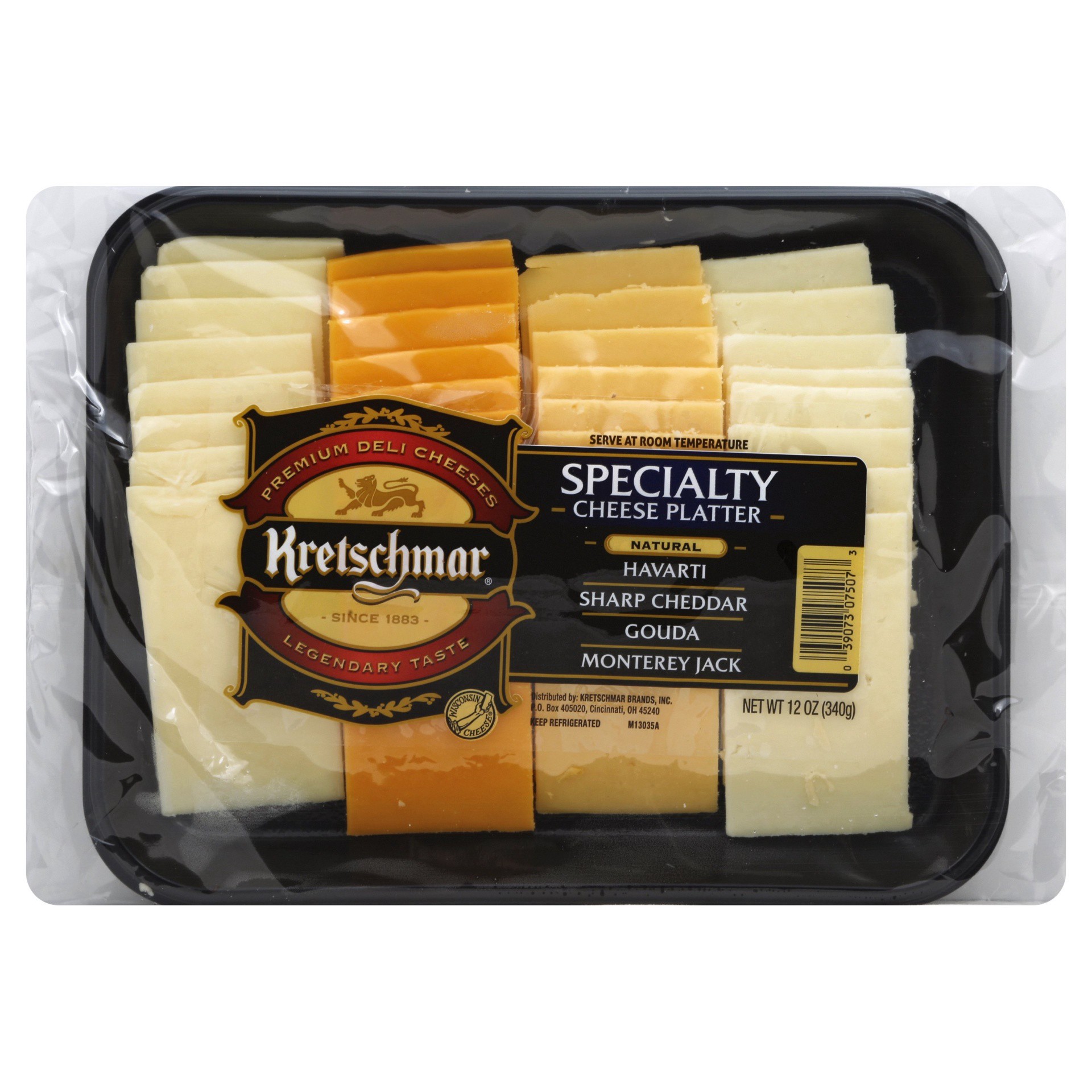 slide 1 of 1, Kretschmar All Natural Speciality Cheese Platter, 12 oz, 12 oz