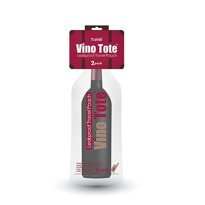 slide 3 of 5, Travel Fusion Vino Tote Leak-Proof Wine Bottle Travel Pouch, 1 ct