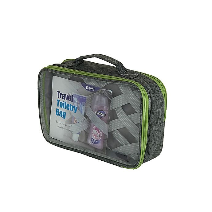 slide 2 of 7, Travel Fusion Large Toiletry Organizer - Grey, 1 ct