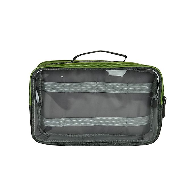 slide 3 of 7, Travel Fusion Large Toiletry Organizer - Grey, 1 ct