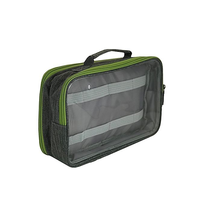 slide 4 of 7, Travel Fusion Large Toiletry Organizer - Grey, 1 ct