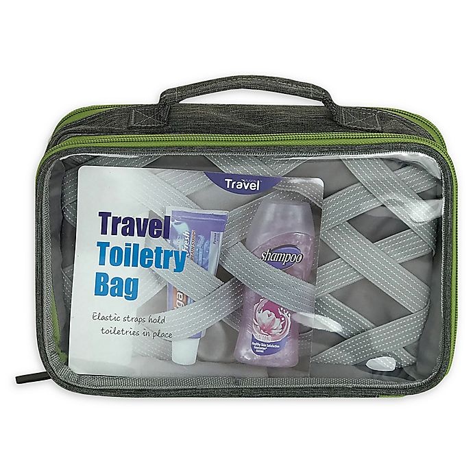 slide 1 of 7, Travel Fusion Large Toiletry Organizer - Grey, 1 ct