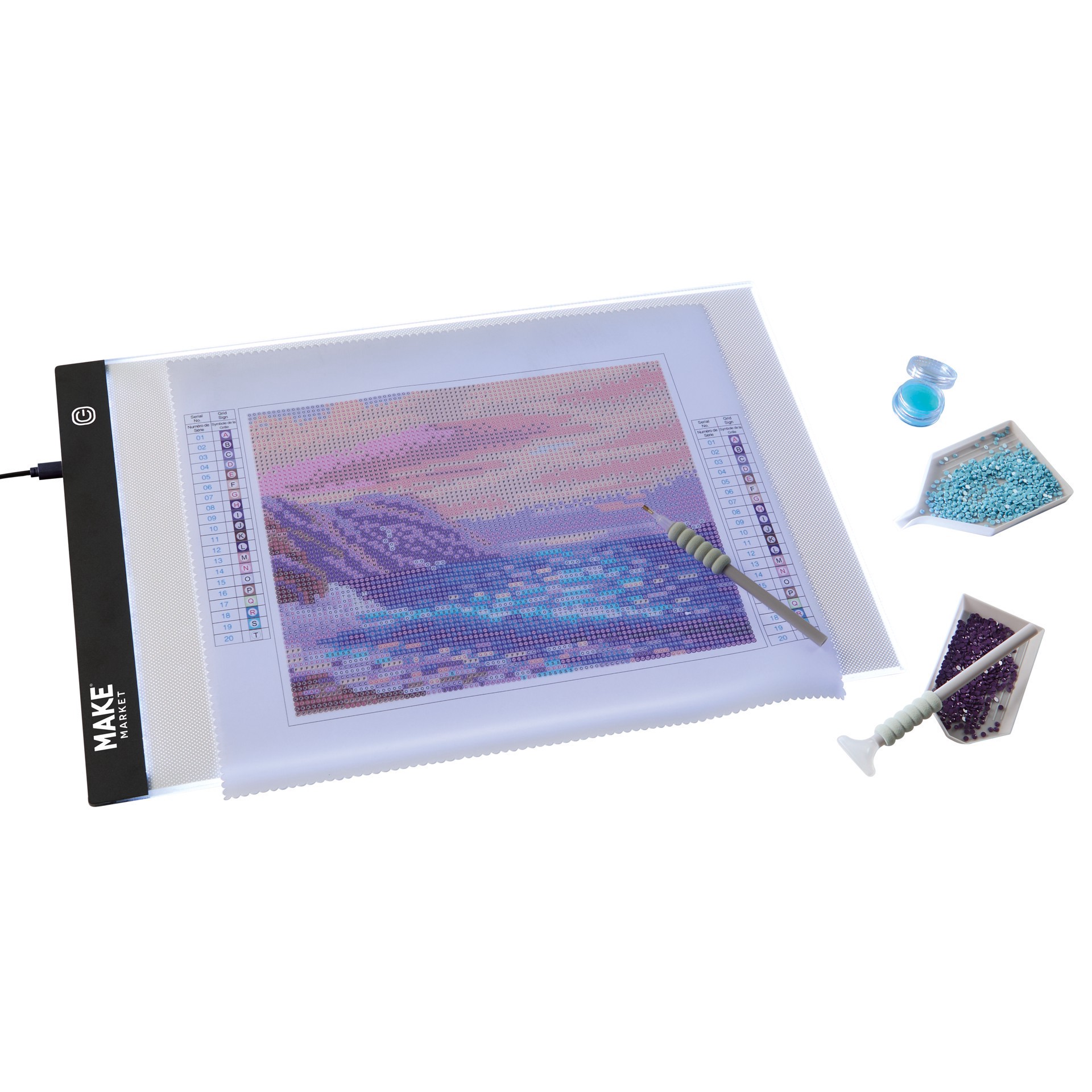 slide 6 of 7, 11" X 17" Diamond Art Light Pad By Make Market, 11 in x 17 in