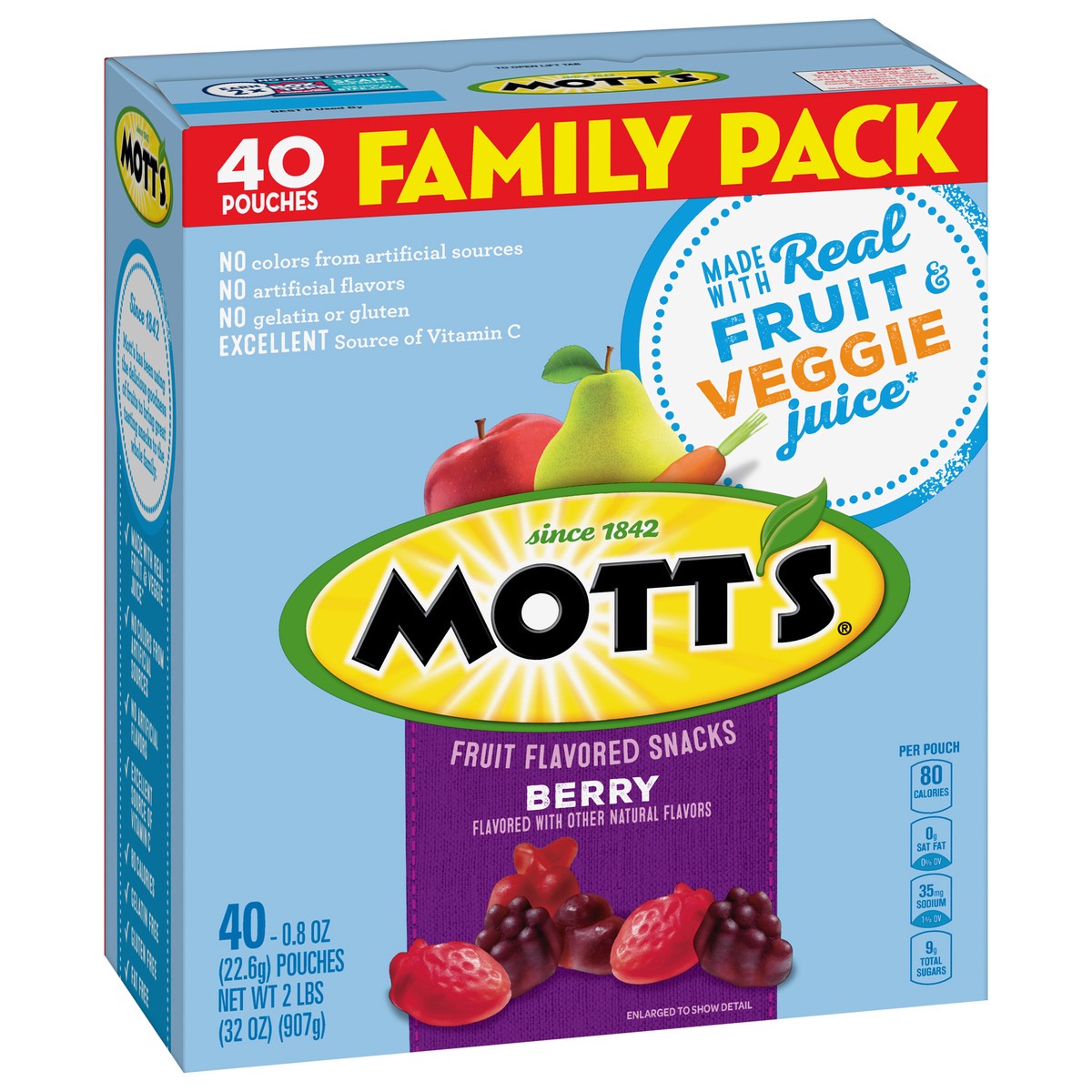 slide 8 of 9, Mott's Fruit Flavored Snacks, 40 ct