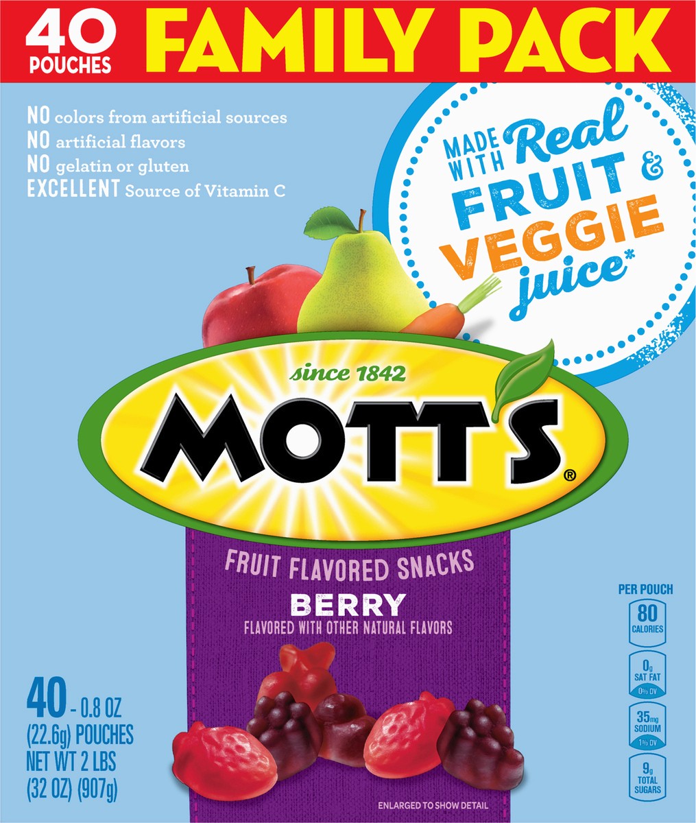 slide 4 of 9, Mott's Fruit Flavored Snacks, 40 ct