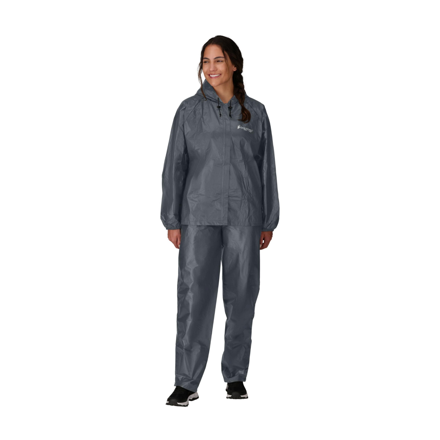 slide 4 of 4, Frogg Toggs Women's Ultra-Lite2 Rainsuit - Carbon Black, LG