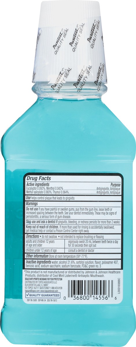 slide 3 of 13, TopCare Everyday Antiseptic Blue Mint Mouthwash 8.5 oz, 8.5 oz