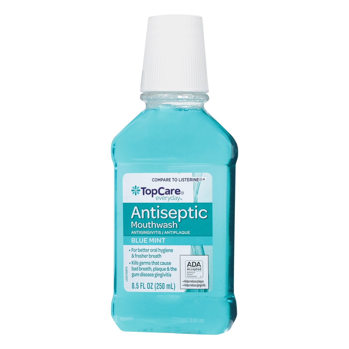 slide 10 of 13, TopCare Everyday Antiseptic Blue Mint Mouthwash 8.5 oz, 8.5 oz