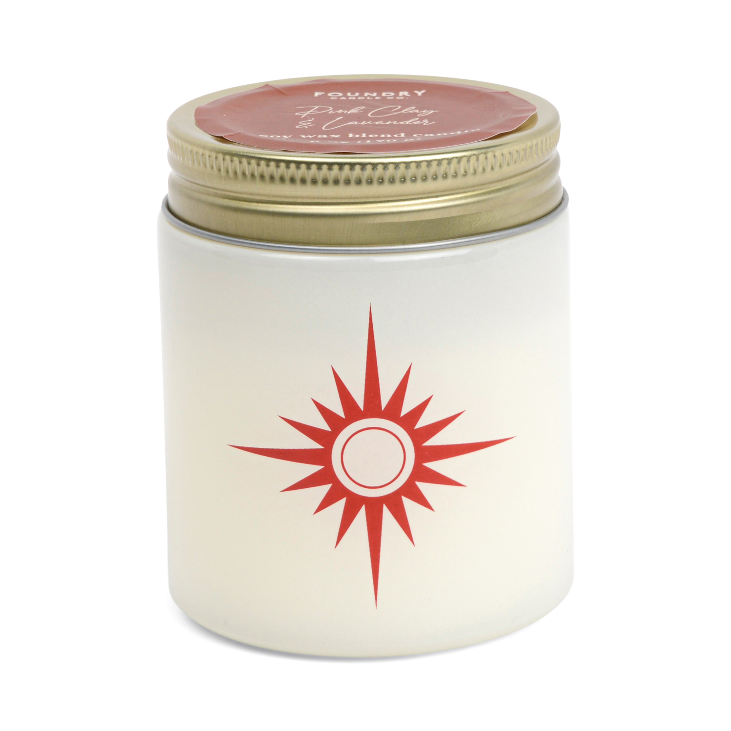 slide 2 of 2, Foundry Pink Clay & Lavender Candle Opaque 6oz, 6 oz