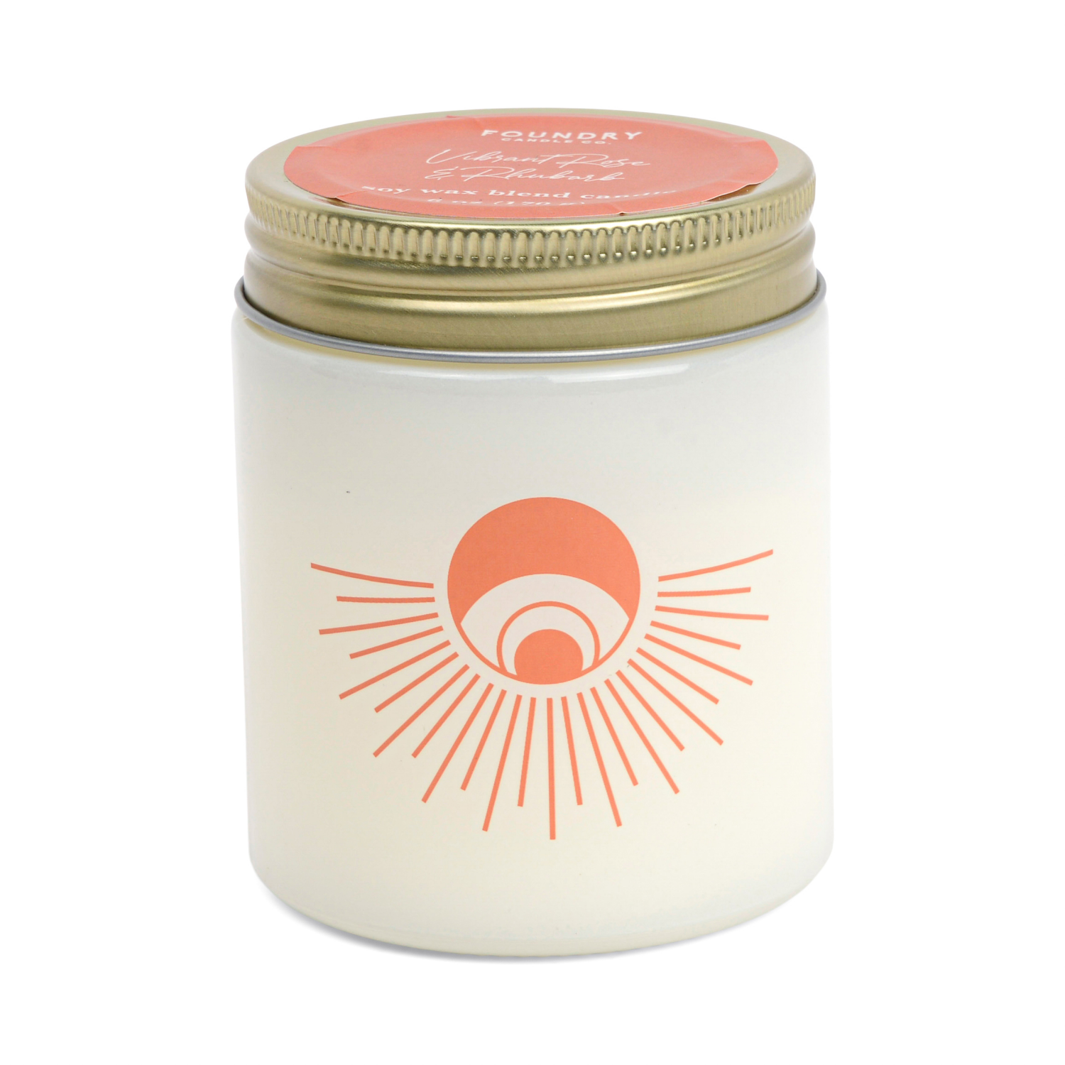 slide 2 of 2, Foundry Vibrant Rose & Rhubarb Candle Opaque 6oz, 6 oz