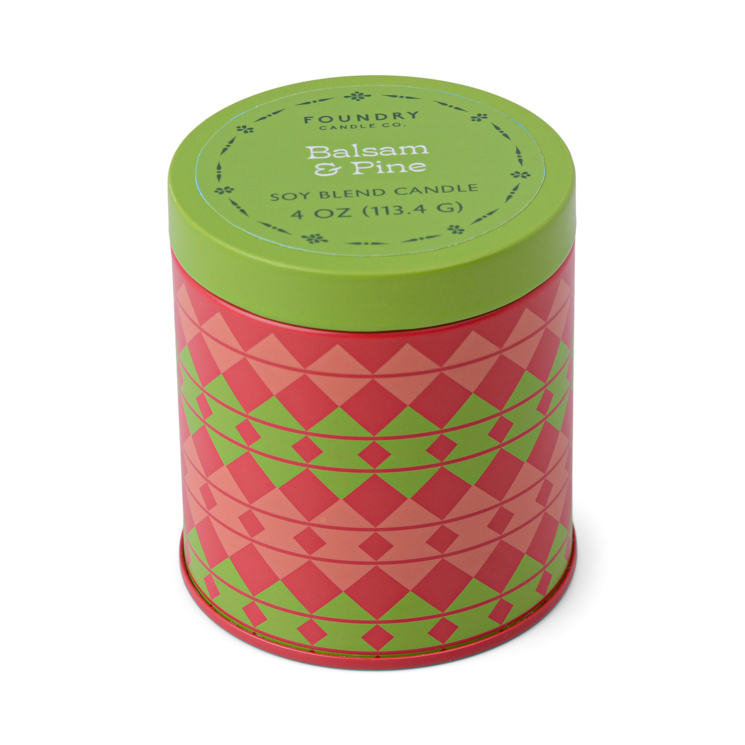slide 2 of 2, Foundry Printed Metal Tin Candle Balsam Pine 4oz, 4 oz