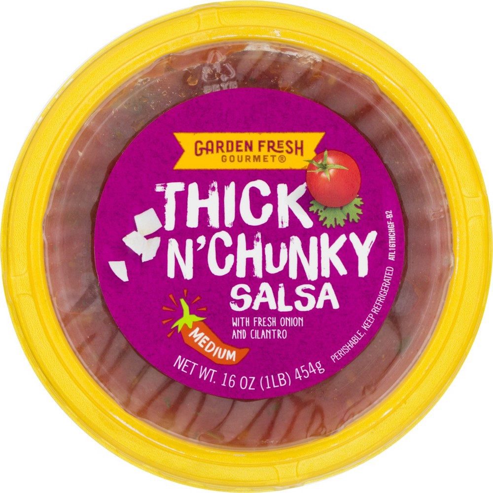 slide 4 of 4, Garden Fresh Gourmet Medium Thick 'N Chunky Salsa 16 oz, 16 oz