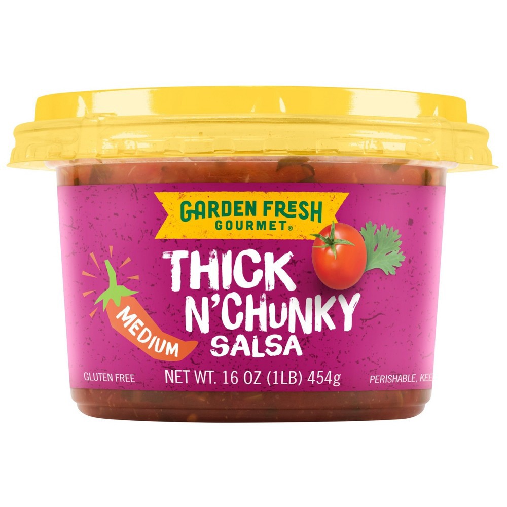 slide 3 of 4, Garden Fresh Gourmet Medium Thick 'N Chunky Salsa 16 oz, 16 oz