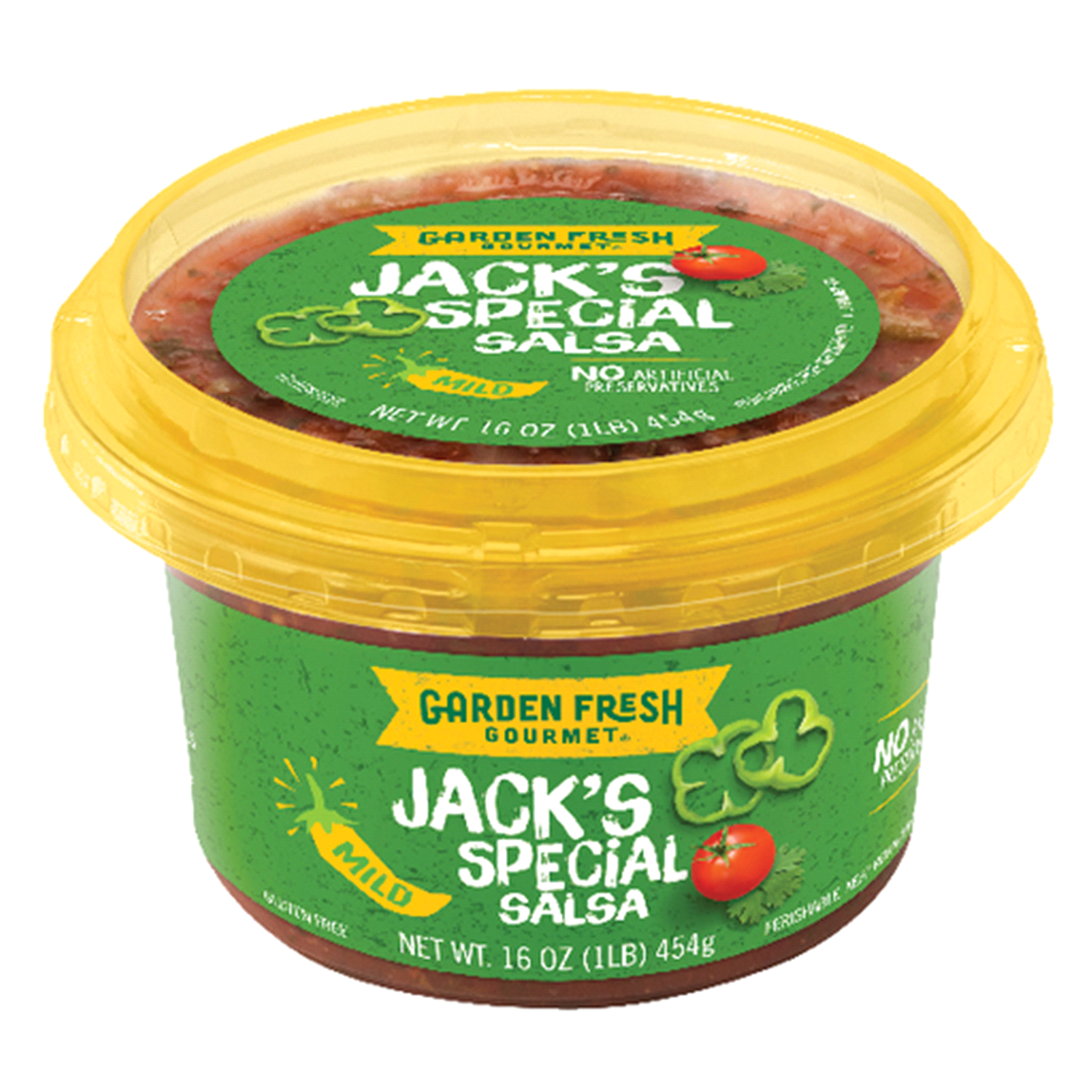slide 1 of 4, Garden Fresh Gourmet Jacks Special Mild Salsa, 16 oz