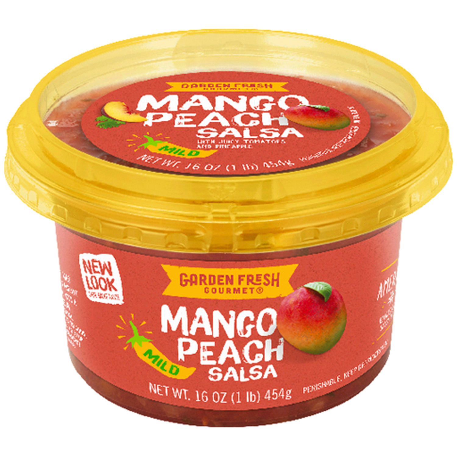 slide 1 of 1, Garden Fresh Gourmet® mild mango peach salsa - 16 oz, 16 oz