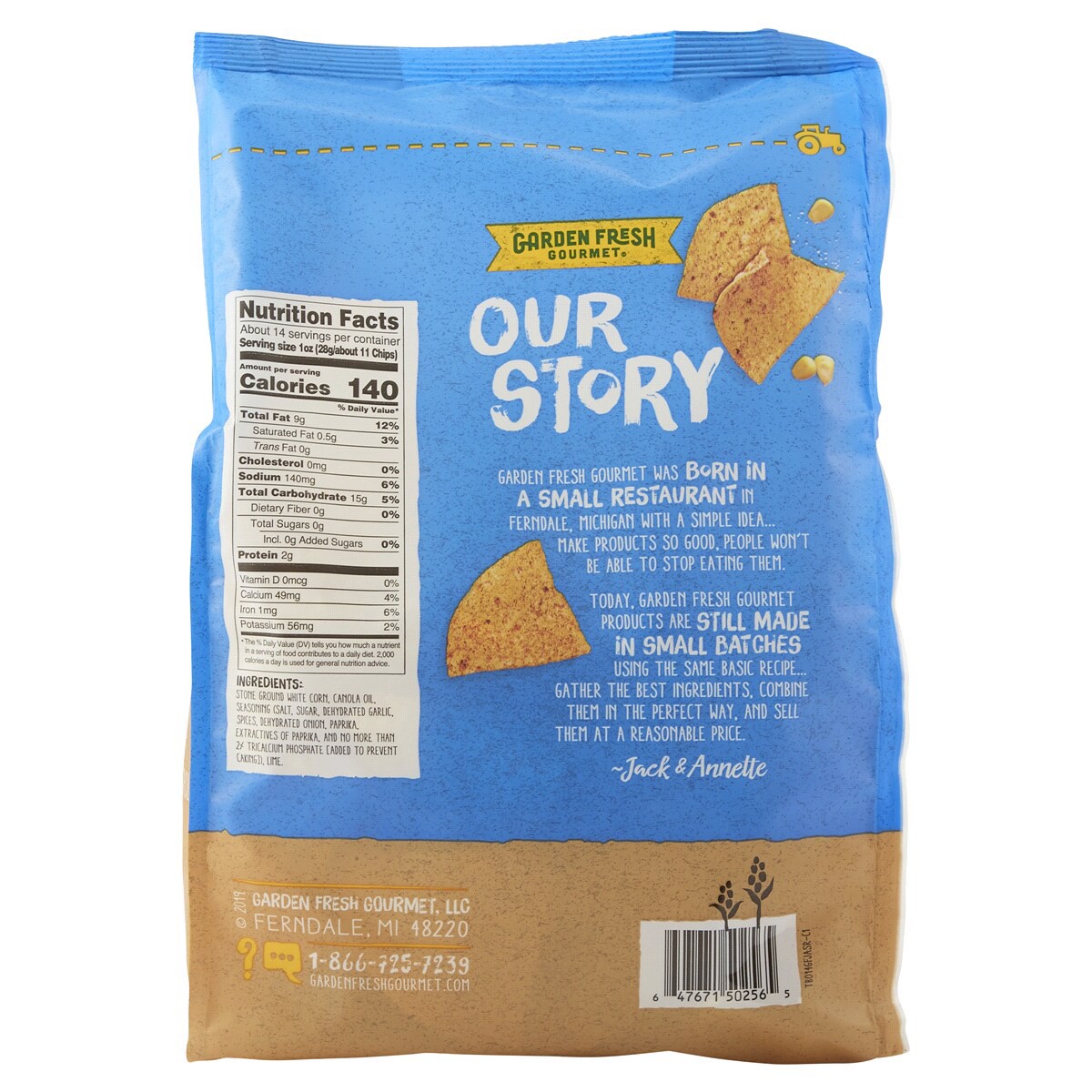 slide 2 of 2, Garden Fresh Gourmet Jack's Special Seasoned Tortilla Chips 14 oz, 14 oz