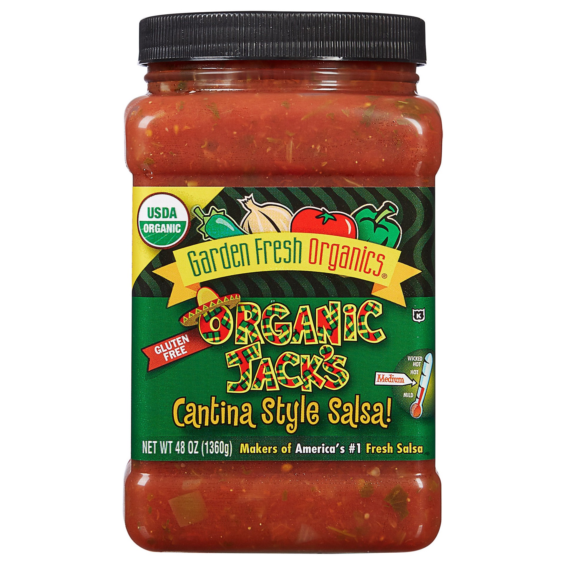 slide 1 of 1, Garden Fresh Gourmet Organic Jack's Salsa, 48 oz, 