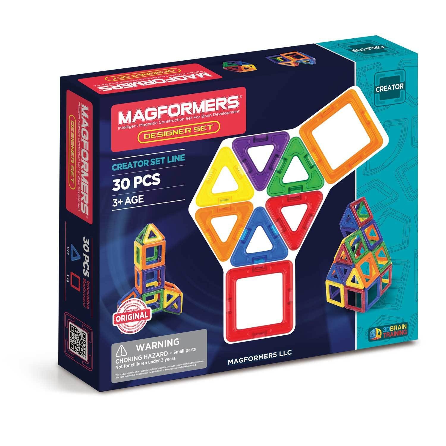 slide 1 of 1, Magformers Magnetic Power Magic Rainbow Set, 30 ct