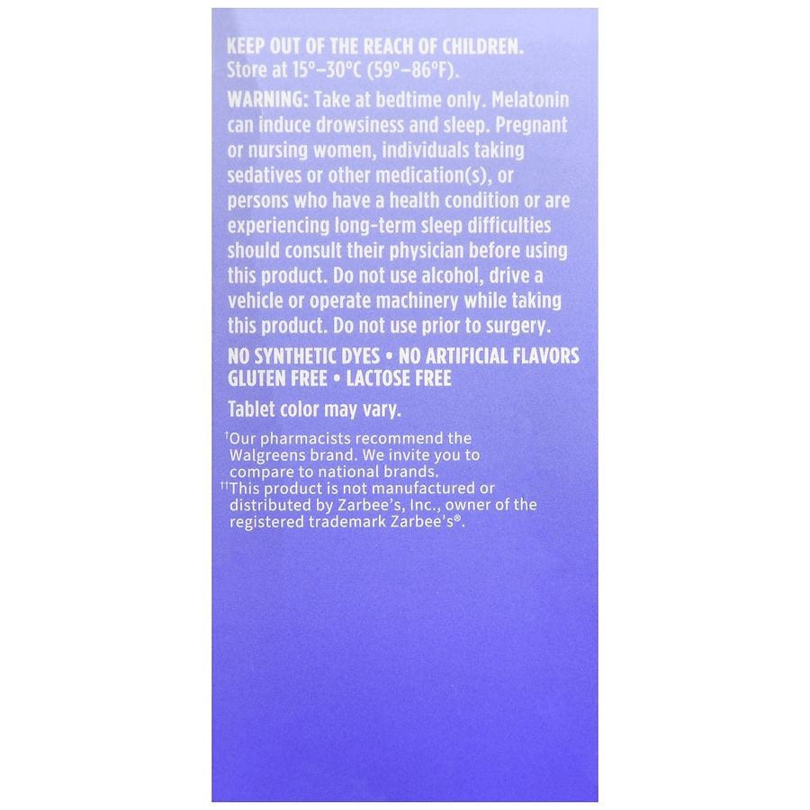 slide 2 of 5, Walgreens Melatonin 1mg Grape Chewable Grape, 30 ct