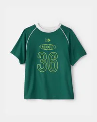 Carters Boys 'Kicking It' Active Graphic Tee - Green Emerald 7