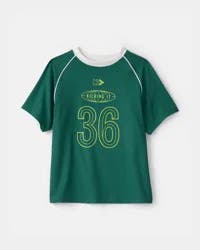 Carters Boys 'Kicking It' Active Graphic Tee - Green Emerald 7