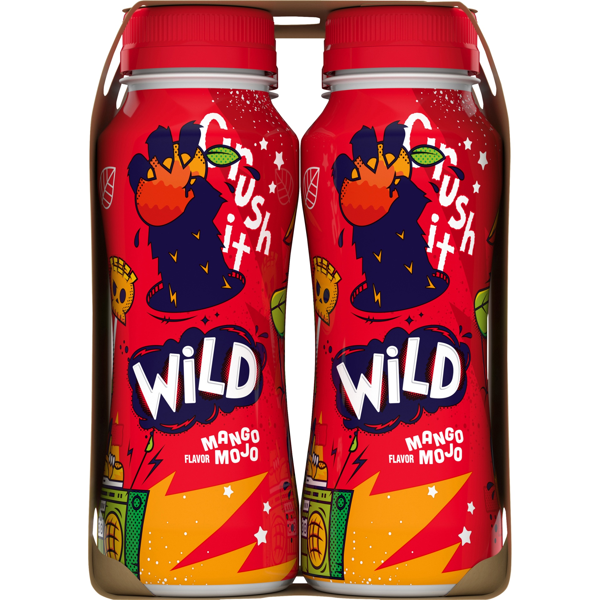 slide 5 of 5, Wild Danimals Mango Mojo Nonfat Yogurt Drinks 4Pk, 4 ct; 7 fl oz