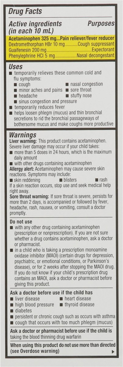 slide 5 of 9, Mucinex Children's Multi-Symptom Cold and Sore Throat Relief Liquid - Very Berry - 4 fl oz, 4 fl oz