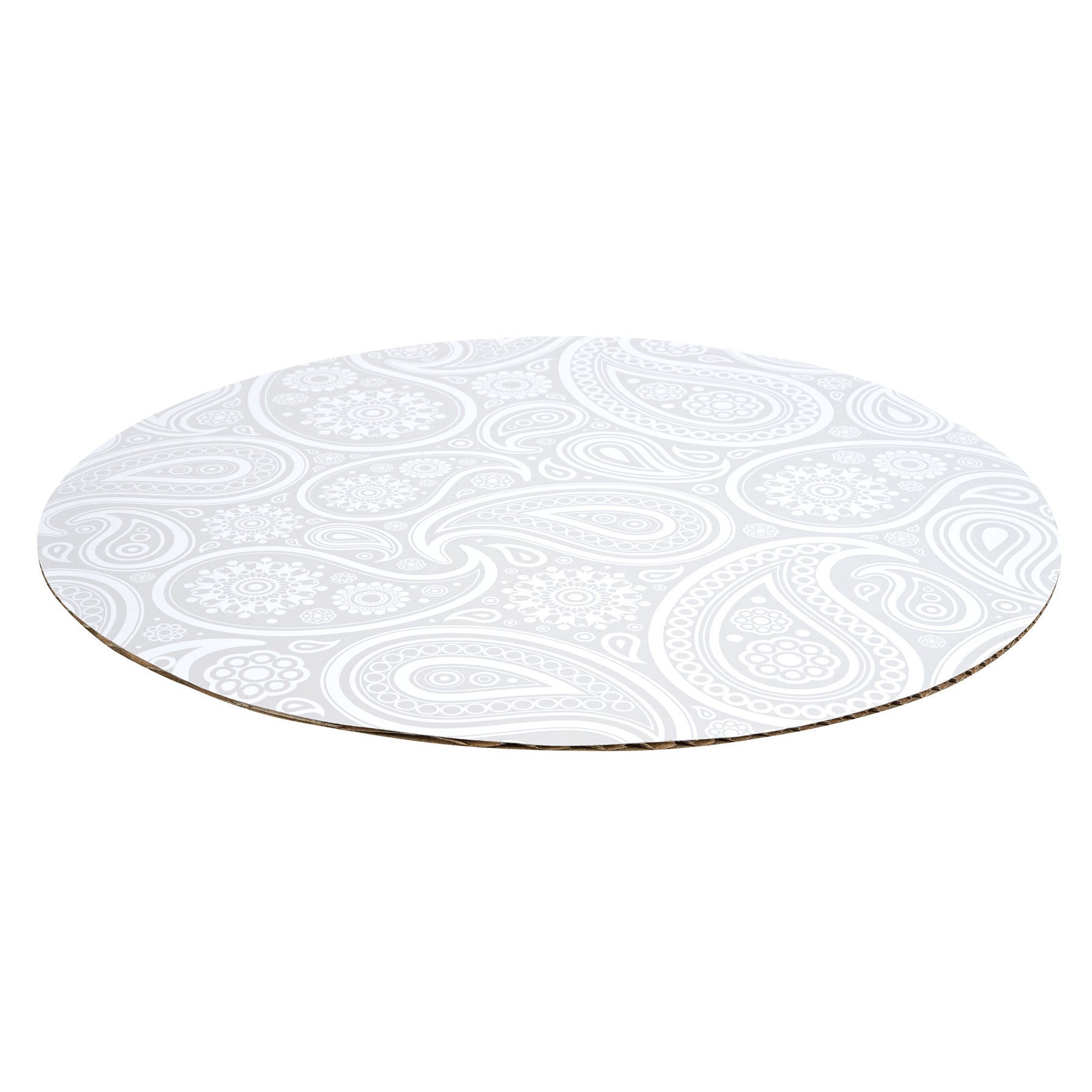 slide 2 of 3, 12" Silver Paisley Cake Boards By Celebrate It, 12 in